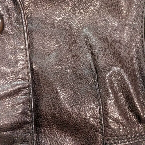 Wilsons Leather Vintage Jacket Size Medium Brown - Picture 10 of 10